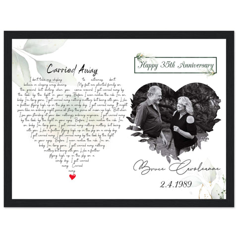 Gelato Premium Matte 16x12 Black Framed - Carried Away - Bruce & Caroleanne 2/4/1989