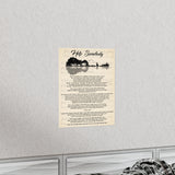 Printify Premium Matte 11x14 Poster - Help Somebody - Simple Man 2