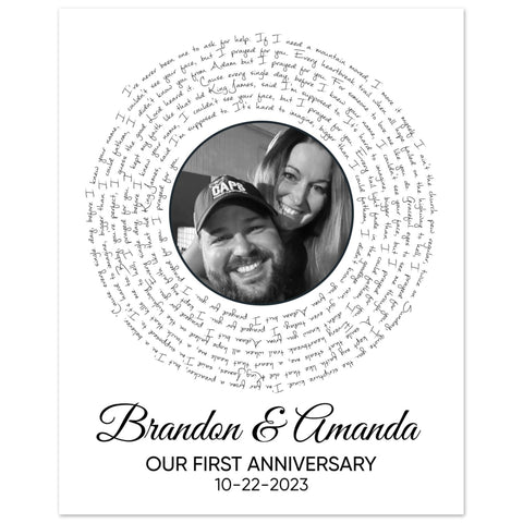 Gelato Premium 16x20 Poster - Prayed for You by Matt Stell - Brandon & Amanda