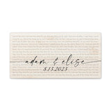 Printify Canvas Gallery Wraps 20x10 - Wood Yellow - Adam & Elise - 8.13.2023