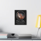 Canvas Printify Wraps 14x11 - Michele & William - The Night Sky When We Said, I Do