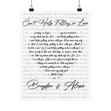 Printify PMatte 11x14 Poster - Can’t Help Falling In Love - Brayden & Alexis