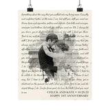 Printify Matte 9x11 Poster - Chuck and Kate 10.29.22 - 1 Anniversary