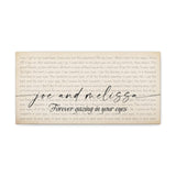 Printify Canvas Gallery Wraps 20x10 - Joe and Melissa - Forever gazing in your eyes