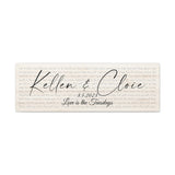 Canvas Printify Wraps 36x12 - Kellen & Cloie 8.5.2023 - Love is the Tuesdays