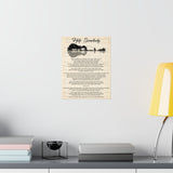 Printify Premium Matte 11x14 Poster - Help Somebody - Simple Man 2