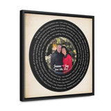 Canvas Printify Frame 16x16 - This I Promis You - Jeanne & Jay