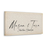 Canvas Printify Wraps 20x10 - The Last Of The Real Ones - Mason & Tara