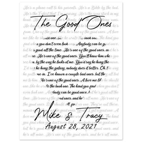 Gelato Premium Matte 6x8 Poster - The Good Ones - Mike & Tracy August 28,2021