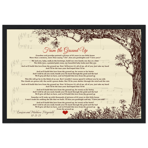 Gelato Black Framed 18x12 - From The Ground Up - Lauren and Matthew Fitzgerald