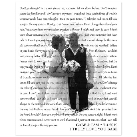 Gelato Premium Matte 16x20 Poster - Just The Way You Are - Gabe & Pam 7-4-2019