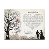 Canvas Gallery Wraps Printify 40x30 - Thank God I Do - Derald & Shannon - September 23, 2021