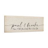 Canvas Gallery Wraps Printify 60x20 - Have I Told You Lately That I Love You - Paul & Brooke