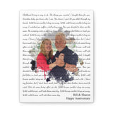 Printify Canvas Gallery Wraps 8x10 - Wild Horses Bill & Sharon - Happy Anniversary