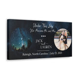 Printify Canvas Gallery Wraps 20x10 - Lauren and Jack Engagement Day - Under This Sky, We Became Mr. and Mrs.
