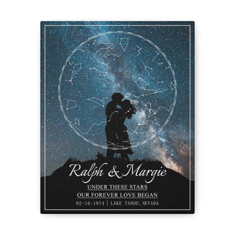 Canvas Wraps Printify 8x10 - Ralph & Margie - 02-16-1974