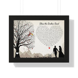 Printify Frame Poster 16x12 - God Bless The Broken Road - 111-9944640-8757852