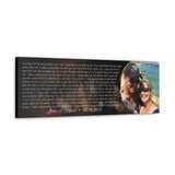 Canvas Printify Wraps 36x12 - Wanted John & April 07.28.2012