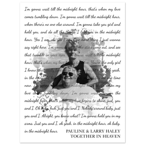 Gelato Premium Matte 12x16 Poster - Pauline & Larry Haley - Together in Heaven