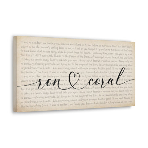 Canvas Printify Wraps 24x18 - Keeper Stars - Ron & Coral