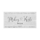 Printify 48x24 Poster - Mikey & Kristi - 8/10/24