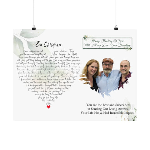 Printify 24x18 Poster - On Children - Always Thinking Of You