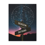 Printify Canvas Gallery Wraps 12x16 - Ockeem Tatyana - Star Map 2