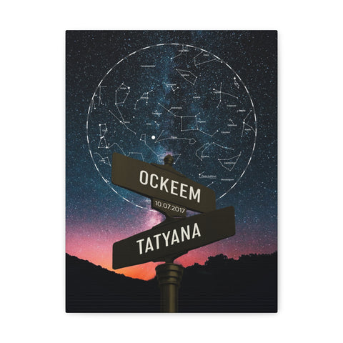 Printify Canvas Gallery Wraps 12x16 - Ockeem Tatyana - Star Map 2