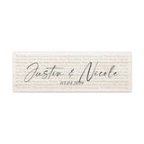 Canvas Printify Wraps 36x12 - Justin & Nicole - 05.04.2019