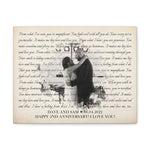 Canvas Printify Wraps 14x11 - Dave and Sam 06.04.2022 - I Love You