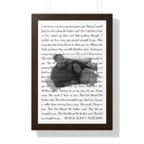 Printify Walnut Framed 16x24 - Bless the Broken Road - Bud & Alex 10.22.2005