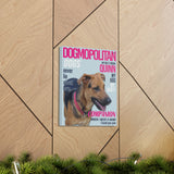 Printify Canvas Gallery Wraps 11x14 - Dog Magazine Style 6 - Quinn