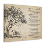 Canvas Printify Wraps 20x16 - Humble and Kind - Tim McGraw Tree