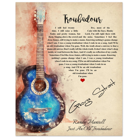Gelato Premium Poster 16x20 - Troubadour - Just An Old Troubadour