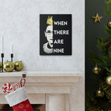 Printify Canvas Gallery Wraps 11x14 - RBG When There Are Nine - Design 4
