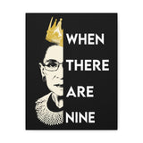 Printify Canvas Gallery Wraps 11x14 - RBG When There Are Nine - Design 4