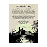 Printify Matte 18x24 Poster - You Wanna Make A Memory - Valerie and Dan