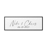 Printify Gallery Canvas Wraps 36x12 Frame - 1000 Years Niki & Chris - 06-28-2023