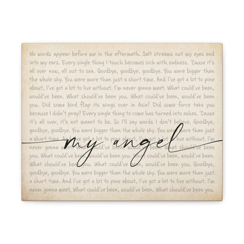 Canvas Printify Wraps 14x11 Vintage - My Angel - The Whole Sky