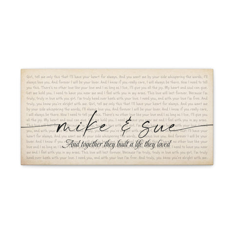 Canvas Gallery Wraps Printify 20x10 - TRULY - Mike & Sue