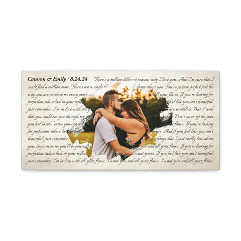 Canvas Printify Wraps 20x10 - Camren & Emily 8.24.24 - Flaws