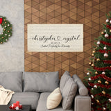 Printify 48x24 Poster - Christopher & Crystal - 10/19/13