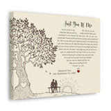 Printify Canvas Gallery Wraps 14x11 - Just You 'N' Me - Dianne & Tom est. September 10, 1983