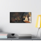 Printify Canvas Gallery Wraps 20x10 - I Only Want To Be With You - Meredith & John - 8.28.1998