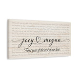 Jondo Canvas 1.25" - Joey & Megan - Rest of Our Life