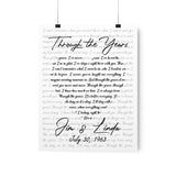 Printify Premium Matte 11x14 Poster - Through The Years - Jim & Linda