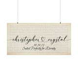 Printify 48x24 Poster - Christopher & Crystal - 10/19/13