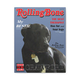 Printify Canvas Gallery Wraps 11x14 - Dog Magazine Style 4 - Crawford