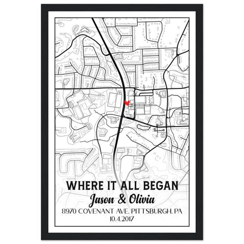 Gelato Black Wooden Framed 12x18 - Jason & Olivia - 10.4.2017