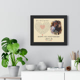 Black Framed 14x11 Poster Printify - You're The Inspiration - Kim & Jon 11/12/23